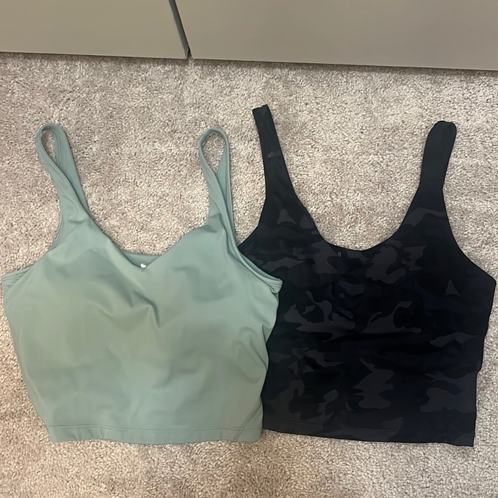 SET OF 2: Workout cropped tanks